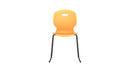 Titan Arc Skid Chair Size 5, marigold color, front view showing ergonomic design and sturdy construction.