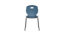 Titan Arc Skid Chair Size 5 in steel blue, showing the rear view with sturdy construction and sleek design.
