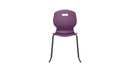 Titan Arc Skid Chair Size 6 in grape color, front view showing sturdy frame and comfortable seating design.