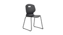 Titan Arc Skid Chair Size 6 in anthracite color, front view showing sturdy frame and modern design.