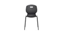 Titan Arc 4 Leg Chair with Brace, size 5, in anthracite, shown from the front highlighting the sturdy frame and modern design.