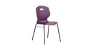 Titan Arc 4 Leg Chair with Brace, Size 5, in grape color, front view showing sturdy frame and supportive design.