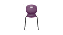 Titan Arc 4 Leg Chair with Brace, Size 5, in grape color, front view showing sturdy frame and supportive design