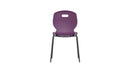 Titan Arc 4 Leg Chair with Brace Size 5 in grape color, showing the rear view of the sturdy, ergonomic design.