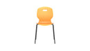 Titan Arc 4 Leg Chair with Brace in Marigold, size 5, shown from the front with sturdy frame and supportive design.