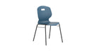 Titan Arc 4 Leg Chair with Brace in steel blue, size 5, showing the sturdy frame and comfortable seating design.