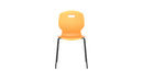 Titan Arc 4 Leg Chair with Brace in Marigold, size 6, showing the front view with sturdy legs and supportive brace design.
