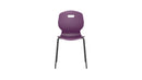 Titan Arc 4 Leg Chair with Brace, Size 6, in grape color, front view showing sturdy frame and supportive design.