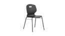 Titan Arc 4 Leg Chair With Brace Size 6 in anthracite color, front view showing sturdy frame and leg brace for support.