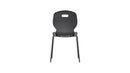 Titan Arc 4 Leg Chair Size 5 in anthracite, rear view showing sturdy legs and modern design.