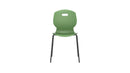 Titan Arc 4 Leg Chair Size 5 in forest green, front view showing sturdy metal frame and comfortable fabric seat.