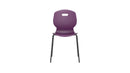 Titan Arc 4 Leg Chair Size 5 in grape color, front view showcasing sturdy metal legs and comfortable seat.