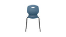 Titan Arc 4 Leg Chair in steel blue, size 5, showcasing a modern, sturdy metal frame with a comfortable seat and backrest.