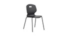Titan Arc 4 Leg Chair size 6 in anthracite with a modern design, front view showing the sturdy four-leg frame and sleek upholstery.