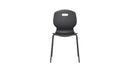Titan Arc 4 Leg Chair Size 6 in anthracite with front view showing modern design and sturdy metal legs.