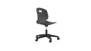 Titan Arc Swivel Chair with anthracite fabric, rear view showing swivel base and modern design.
