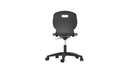 Titan Arc Swivel Chair with anthracite swivel base, shown from rear view highlighting modern design and sturdy construction.