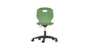 Titan Arc Swivel Chair with a forest green fabric seat and a swivel base, viewed from the rear in the image.