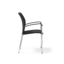 Tori Stacking Chair With Upholstered Seat & Back - NWOF