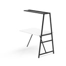 Dams Trellis Modular Worktable 1400 Wide Add-On Unit in white, showing the sturdy tabletop and modular design.