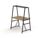 Dams Trellis Modular Worktable 1400 Wide Starter Unit in Kendal Oak wood with sturdy tabletop and modular design.