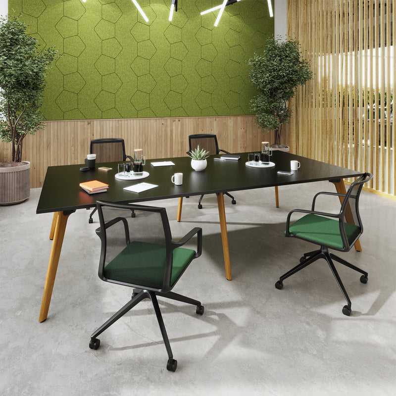 Unity Circular Dining Table With Solid Oak Legs - Oak– NWOF