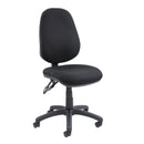 Dams Vantage 100 2 Lever PCB Operators Chair with adjustable height and ergonomic design, black fabric upholstery.