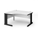 White Vivo ergonomic desk by Dams with sleek design and spacious work surface, ideal for modern home or office setups.