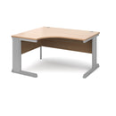 Dams Vivo ergonomic desk in beech wood finish with sleek design and spacious surface for workspace organization.