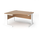 Dams Vivo ergonomic beech desk with smooth surface and sturdy legs, ideal for office workspace or home office setup.