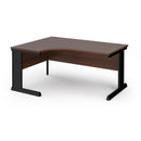 Dams Vivo ergonomic walnut desk with sleek surface and sturdy legs, ideal for modern home or office workspace.
