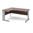 Dams Vivo ergonomic desk in walnut wood with sleek design and spacious workspace, ideal for modern home or office use.