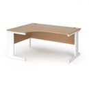 Dams Vivo ergonomic desk in beech wood finish, featuring a spacious workspace and modern design for comfortable office use