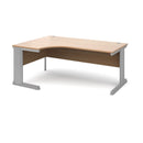 Dams Vivo ergonomic desk in beech finish with smooth surface and modern design, ideal for office or home workspace use.