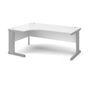 Dams Vivo ergonomic white desk with sleek modern design and spacious work surface for home or office use