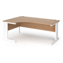 Dams Vivo ergonomic desk in beech wood finish with a spacious workspace and modern design.