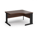 Dams Vivo ergonomic walnut desk with spacious surface and modern design, ideal for home or office workspace.