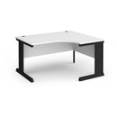 White Vivo ergonomic desk by Dams with a sleek, modern design and smooth surface, perfect for a productive workspace.