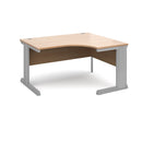 Dams Vivo ergonomic desk in beech wood finish with a sleek, modern design and spacious workspace.
