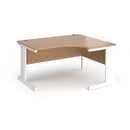Dams Vivo ergonomic beech desk with smooth surface and modern design, ideal for home or office workspace.