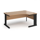 Dams Vivo ergonomic desk in beech wood finish with sleek, modern design and smooth surface for workspace comfort.