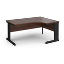 Dams Vivo Ergonomic Walnut Desk with sleek wooden surface and modern design, ideal for ergonomic workspace setup.