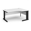 Dams Vivo ergonomic white desk with spacious surface and modern design, ideal for home or office workspace.