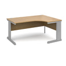 Dams Vivo ergonomic oak desk with sleek wood finish, spacious surface, and modern design for comfortable workspace setup.