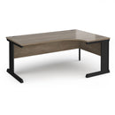 Dams Vivo ergonomic desk in Nebraska Oak finish with clean lines and spacious work surface, ideal for modern office setups