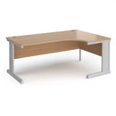 Dams Vivo ergonomic beech desk with sleek wooden surface and modern design, ideal for home or office workspace.