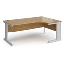Dams Vivo ergonomic oak desk with spacious surface and modern design, ideal for office or workspace setup