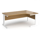 Dams Vivo ergonomic oak desk with spacious surface and modern design, featuring clean lines and natural wood finish.