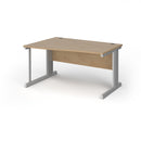 Vivo Wave Desk in Kendal Oak by Dams, featuring a sleek wooden surface and modern design for office or home workspace.