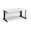 White Vivo Wave Desk by Dams, modern office desk with sleek design and smooth surface, ideal for workspace organization.